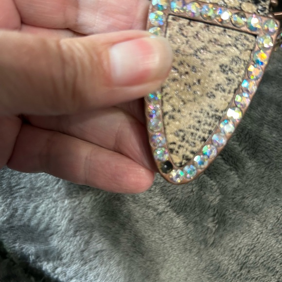 Ladies Rhinestone Embellished Belt - Picture 2 of 5